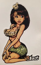 Lost Enterprises Sticker - Hawaii decal hula Hawaiian surf