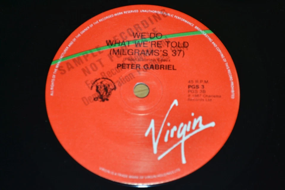 Peter Gabriel Big Time Australian 7" promo, Cat No PGS3 - Image 3 of 4
