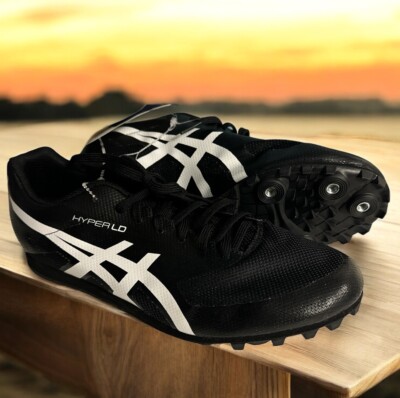 ASICS Hyper MD Size 7H Unisex Track Field Shoes Blk/Wht