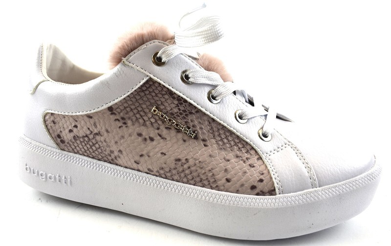 Zapatillas mujer Bugatti Kelli blanco/rosa talla 37