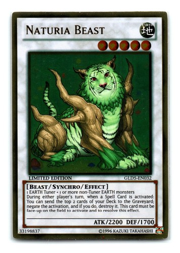 2012 YuGiOh Gold Series Haunted Mine Naturia Barkion GLD5-EN033