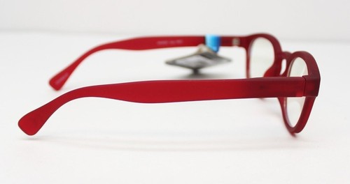 Foster Grant Burgundy w Diamond Accent Round BLUE LIGHT Glasses 100%UV IZZY RED - Picture 3 of 6