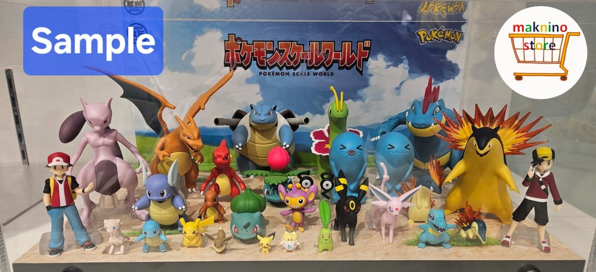 Pokemon Scale World Kanto Vol 1 Squirtle Evolved Form Figure Set