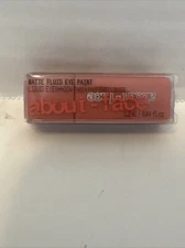 About Face By Halsey Matte Fluid Eye Paint Liquid Eyeshadow Marigold Mini .04oz