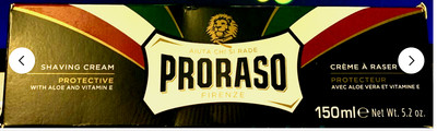 Proraso Shaving Cream, Aloe & Vitamin E, 150ml tube