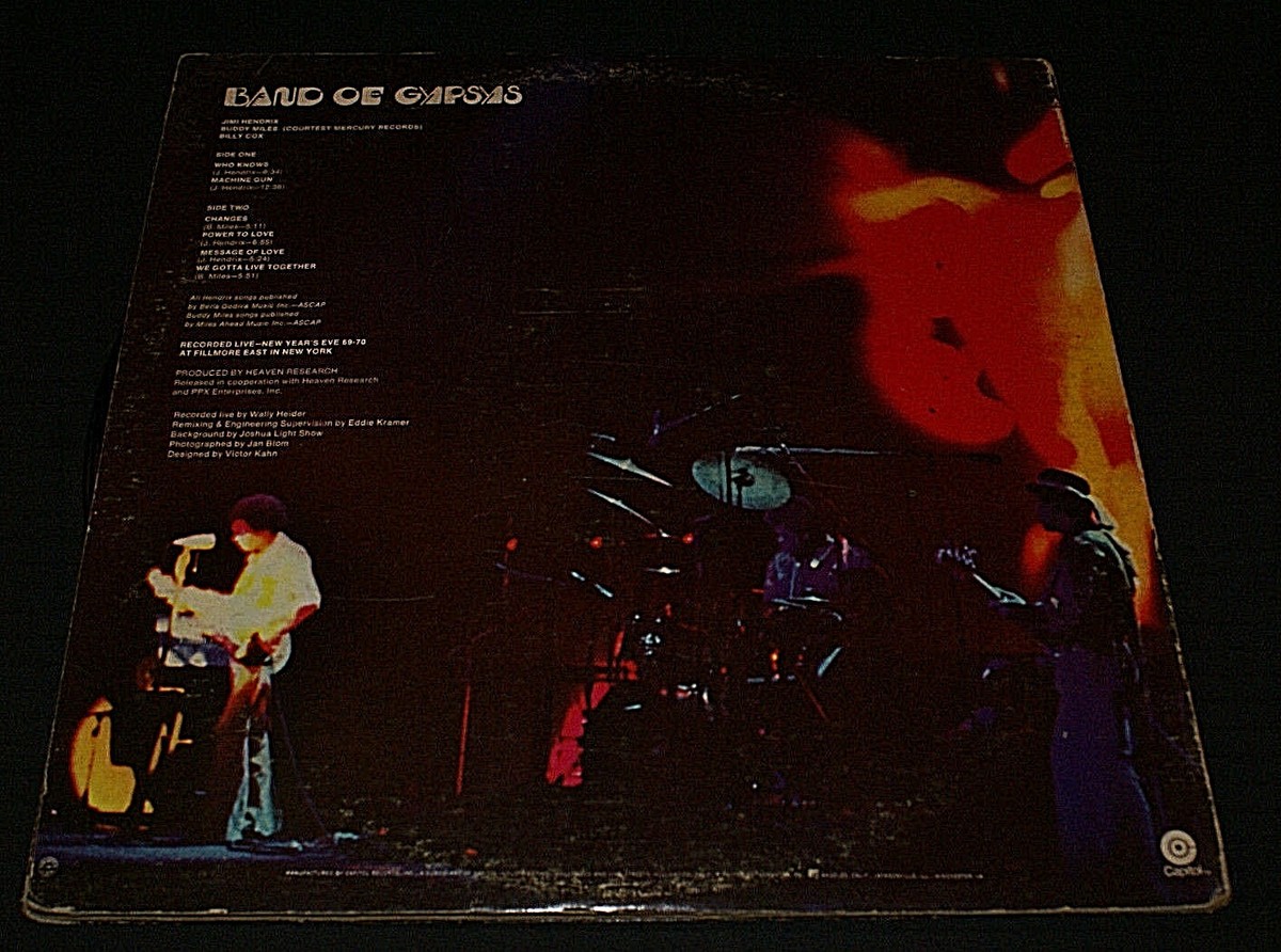 JIMI HENDRIX Band Of Gypsys LP STAO472 Ludwig Hulko Sterling Vinyl