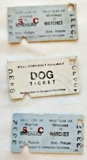 WEST SOMERSET RAILWAY TICKETS MINEHEAD TO WATCHET 2x 2nd RETURN +1x DOG TICKET