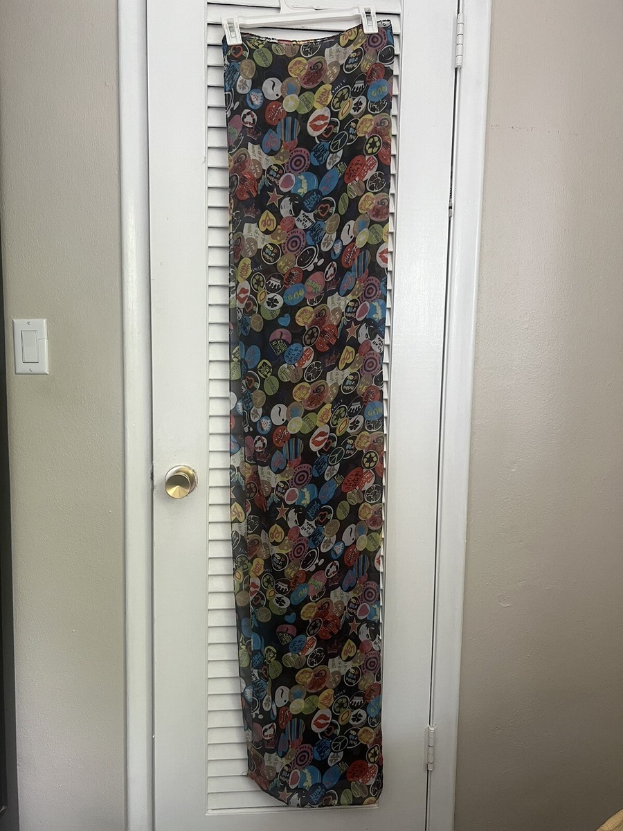 Moschino Silk Peace and Love Activist Button