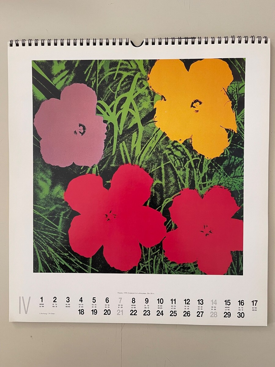 Adam Lister Andy Warhol Flowersプリントアート Adam Lister Andy Warhol Flowersプリントアート