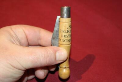 Vintage Szasz's Delicatessen Restaurant Advertising Pocket Knife Vancouver BC!