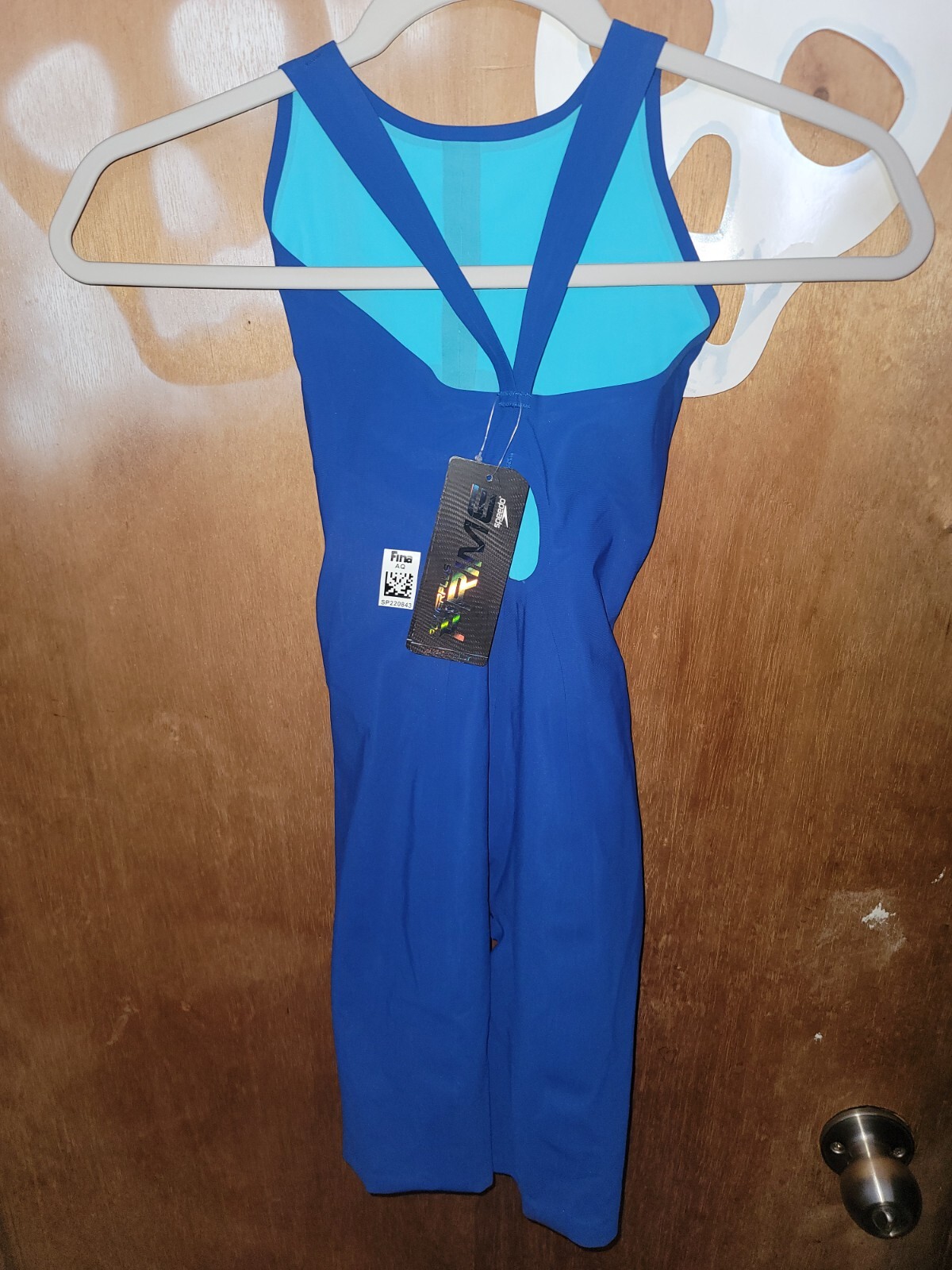 NWT Speedo Power Plus Prime Kneeskin Racing Tech Suit Voyage Blue Size