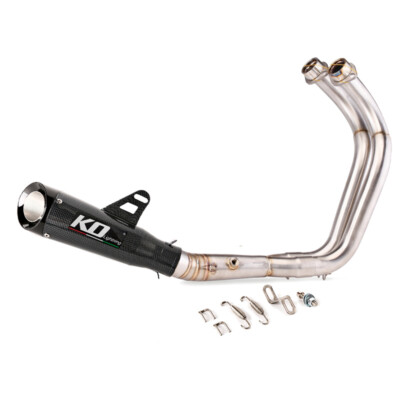 For Yamaha FZ07 MT07 YZF Motorcycle Exhaust System Header Mid Link Pipe Muffler