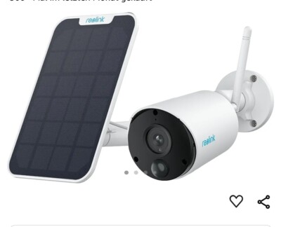 Reolink 2K Überwachungskamera Außen Akku Argus Eco mit Solarpanel Kabellos NEU