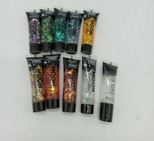 Bargain Lot of 10 Iridescent Chunky Face Body Moon Glitter Gel Makeup Cosmetic