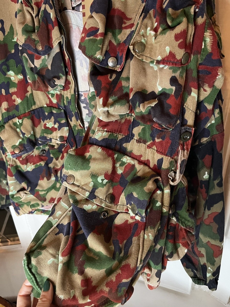 Vintage 1973 Swiss Army Sniper M70 Alpenflage Camo Jacket