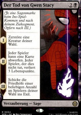 Der Tod von Gwen Stacy # 54 Rare SPM MTG Magic Deutsch