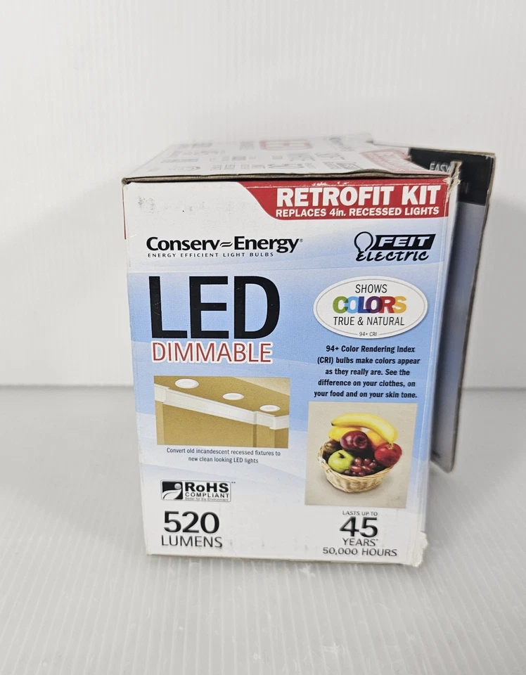 New FEIT ELECTRIC LED 4 INCH RECESSED RETROFIT KIT, 50 WATTS  - Image 4 of 4