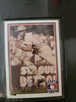 Lou Brock Autographed..Certificate Of Authentcity..Mint Condition