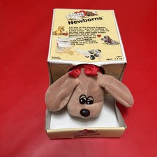 Vintage 1985 Tonka Pound Puppies Newborn 7807 With Papers and Box