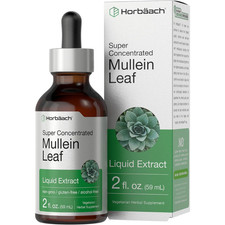 Mullein Drops for Lungs - Mullein Leaf Extract with Chlorophyll for Lung and Res