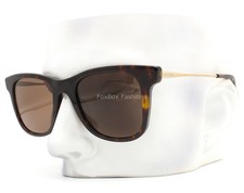 Coach HC 8290 503173 Sunglasses Polished Brown Tortoise Pale Gold w/case