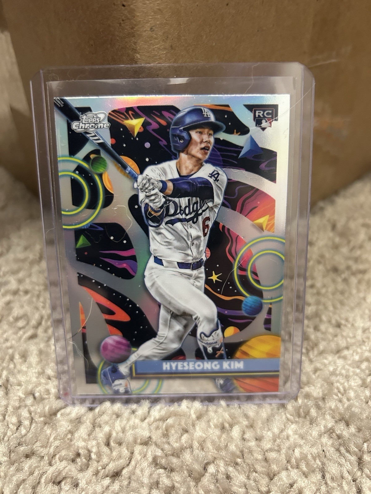2025 Topps Cosmic Chrome Hyeseong Kim RC Refractor SP Dodgers #181