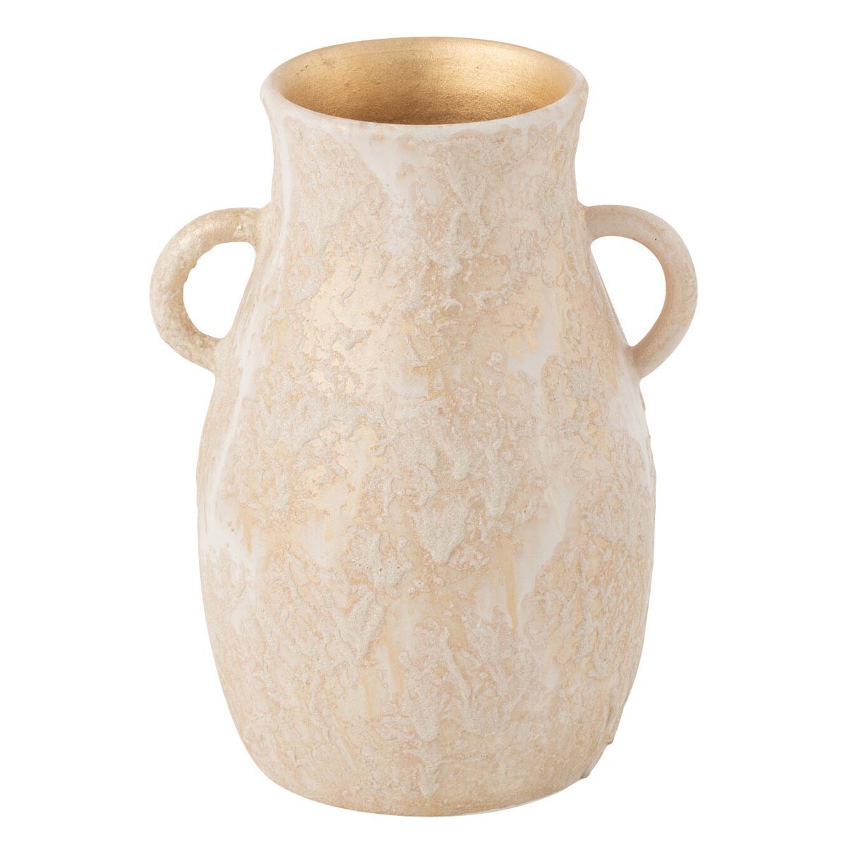 Vase en terre cuite 30cm rose forme amphore pour réchauffer un intérieur blanc