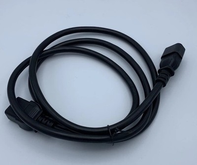 6ft IEC-60320 C14 to C19 Extension Power Cord 14AWG 15A/250V SJT, Black
