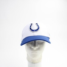 Indianapolis Colts New Era 39thirty Fitted Hat Unisex White Used LXL