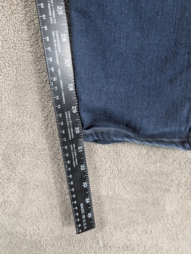 Pantalones de mezclilla Paige para hombre talla 34 azul lavado oscuro elástico Lennox calce ajustado - Imagen 10 de 13