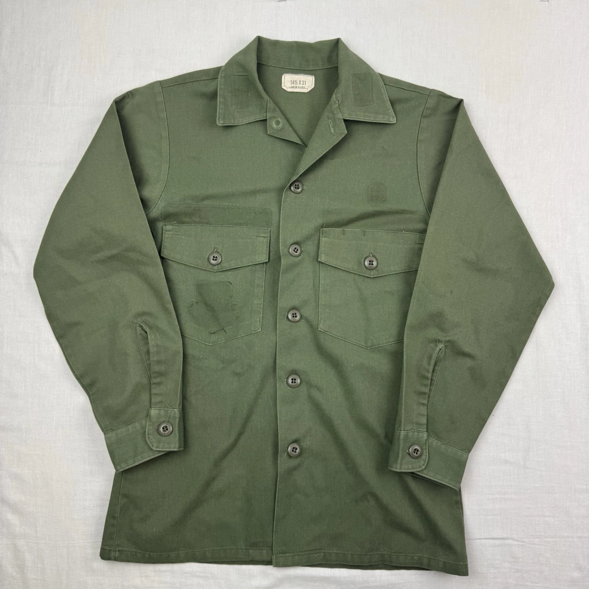 Genuine British Army Green Long Sleeve Cold Weather Top X-Small Very Warm - NEW