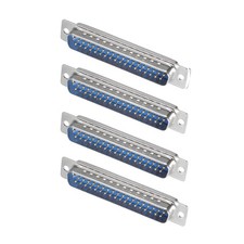D-sub Connector, Male Plug 37-pin 2-row Port Terminal Solder Type Blue 4X