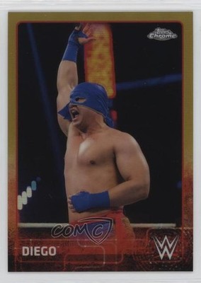 2015 Topps Chrome WWE Gold Refractor 44/50 Diego #23 06mc