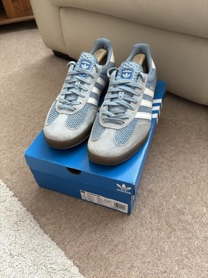 Herren-Hallenschuhe 2025 taktil blau Adidas Gazelle Größe 10,5 UK
