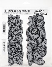 Tim Holtz Cling Stamps 7"X8.5"-Baroque