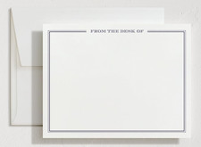 Stationery Set 40 ct. Classic design with Navy Blue detail by Minted