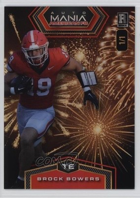 2024 Wild Card Hex Fireworks Rainbow Foil 1/1 Brock Bowers Rookie RC s5q