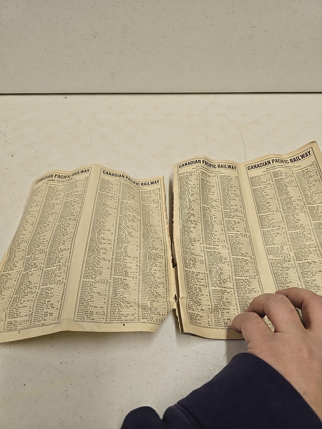 Antique Jan 1906 Canadian Pacific Railway Intercontinental Railroad Time Table