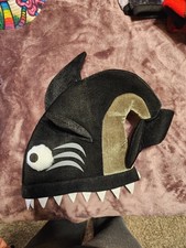 Black Novelty Shark Hat Costume Accessory for Adults