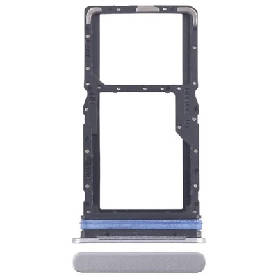 Für Samsung Galaxy A06 5G A066 OEM Dual SIM Karten Halter Ersatzteil Silber