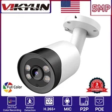 VIKYLIN 24h Full Color Mini Bullet POE 5MP IP CAMERA Outdoor CCTV Factory Direct