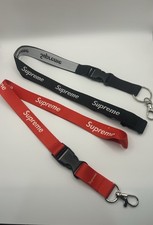 Supreme Lanyard Keychain Lot Red and Black Co...