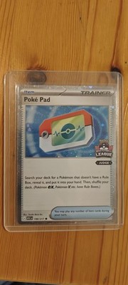 Pokemon Pokepad Asia Masterball league 198/217 Judge Exclusive