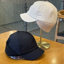 Bonnet Chaud Pour Homme Hiver Avec Oreillettes Doublure Polaire Beige Noire