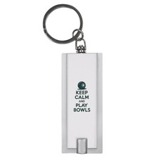 'Keep Calm and Play Bowls' LED Keyring Torch (KT00043407)