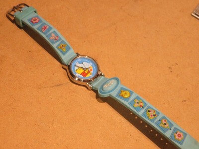 alte Armbanduhr WINNIE THE POOH Stainless steel back case Walt Disney