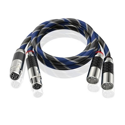 Paar Audiophil XLR Balanced Cable Kohlefaser XLR Mikrofon Audio Verbinden Kabel