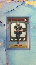 2024-25 Panini Clearly Donruss - Derek Carr, Saints Red Captain in Charge /99