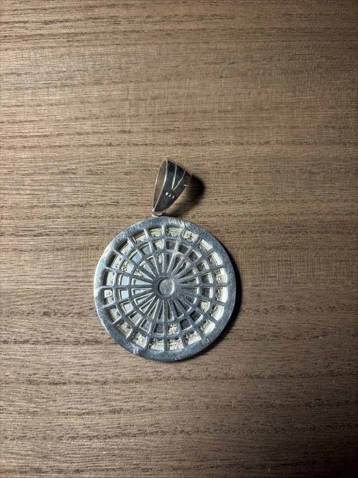 Krone Anhänger 925 Silber Groß - Bild 2 von 2