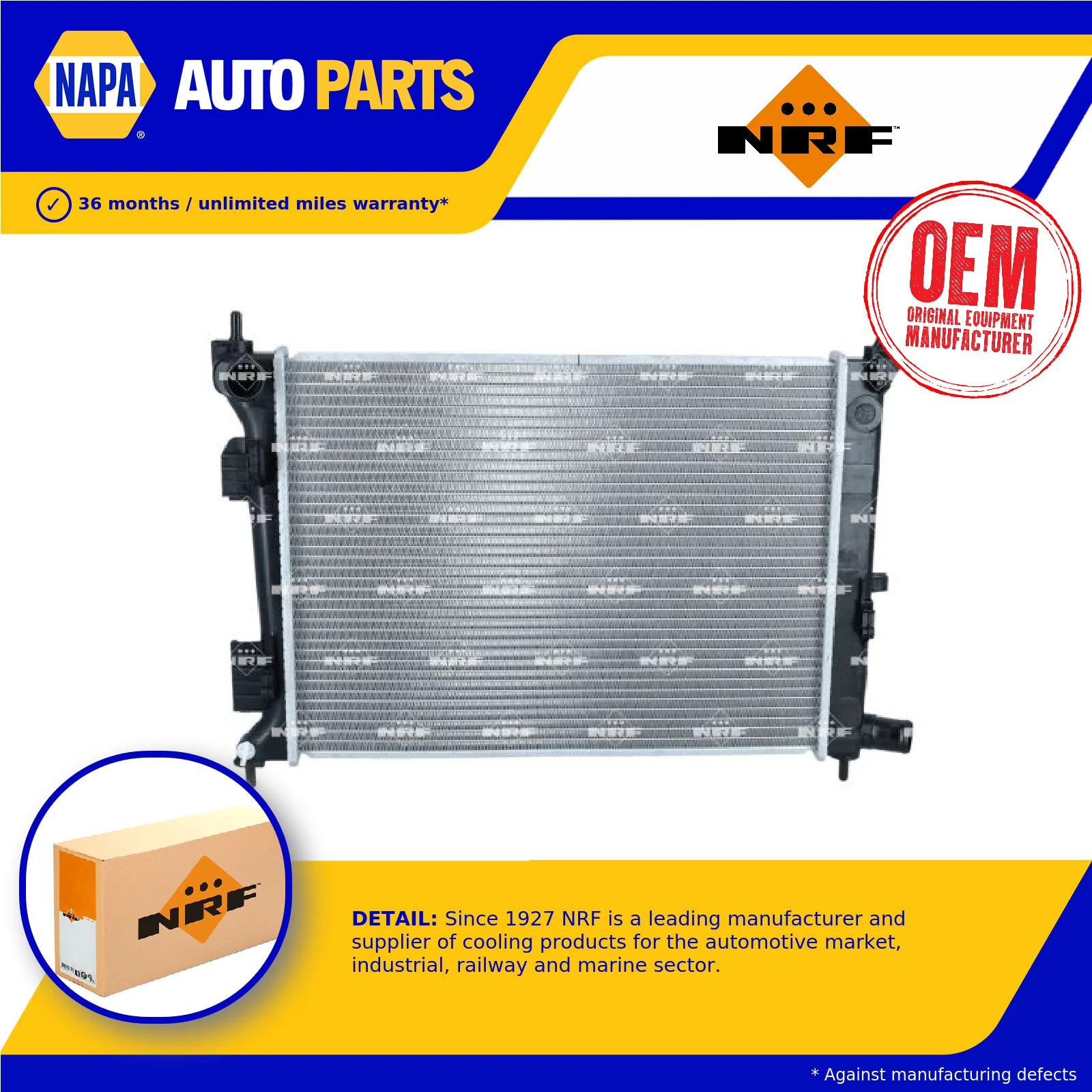 Radiator fits KIA RIO Mk3 1.25 11 to 17 G4LA NRF 253101R000 253104L000 Quality